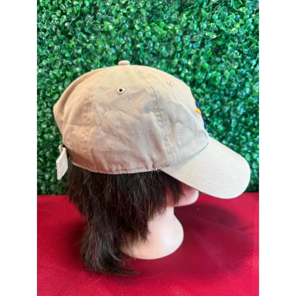 47 Brand Houston Astros Clean Up Hat Khaki Tan Adjustable Baseball Cap Relaxed